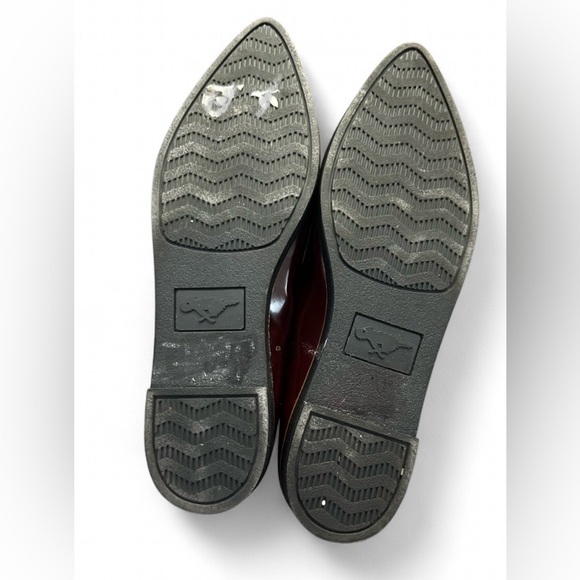 Rocket Dog Laurel Burgundy Patent Pointed Toe Platform Ballet Flats - Picture 4 of 7